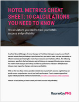 Hotel Metrics Cheat Sheet Cover Page