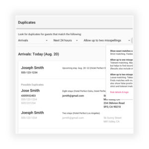 Profile Matching to Update Guest | RoomKeyPMS